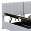 Lit plateforme tapissier avec système de rangement hydraulique-30209676