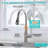 Touchless Pull Down Single Handle Kitchen Faucet with 3-Function Spray Head, 360° Swivel Spout and Deck Plate, SUS 304 Stainless Steel-94553824