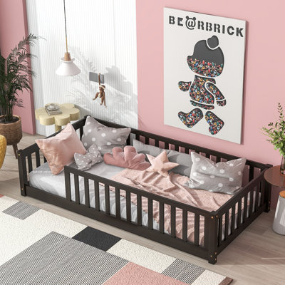 Floor Bed with Fence without Door by Harriet Bee