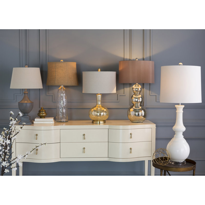Poiret Metal Table Lamp, Gray Washed