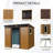 Spacious Metal Outdoor Shed For Garden Tools - With Gloves Easy To Assemble-115808170-115808172