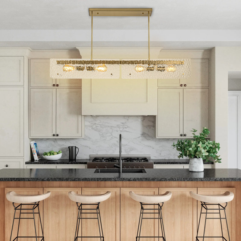 Îlot de cuisine 4 lumières