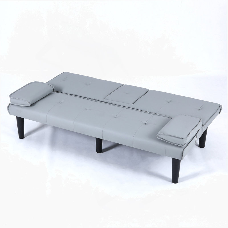 Multi-Functional Foldable Sofa Bed With Cup Holder, Ideal For Transforming Living Spaces Into Guest Rooms And Offering Comfortable Resting Areas.