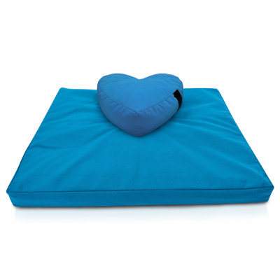 Coussin en forme de cœur avec coussin de méditation Zafu