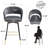Roellig Swivel Upholstered Bar Stool with Metal Frame-1474040079