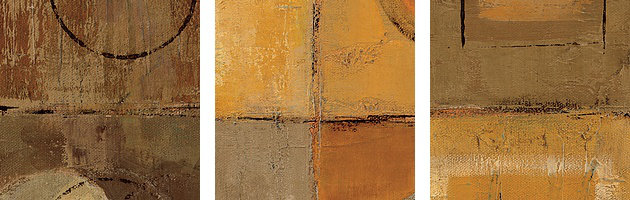 «Sunlit Patio» par Aniessa, reproduction d'art, H 20 po x l 26 po x P 1 po, Cadre noir