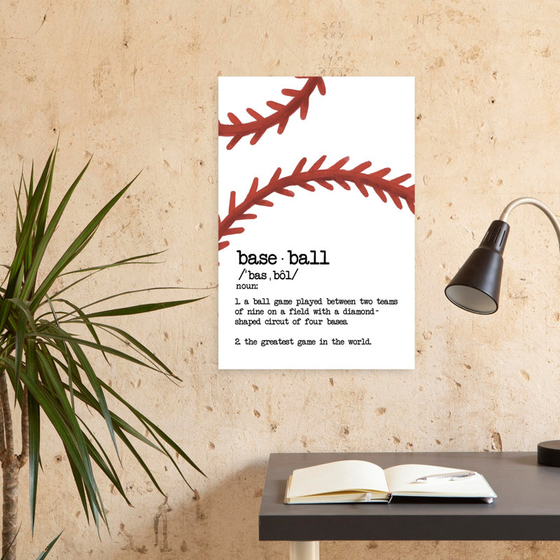 Baseball, définition, art contemporain, H 24 po x l 16 po