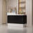 Contemporary Rectangular Manufactured Wood Reception Desk-842425244