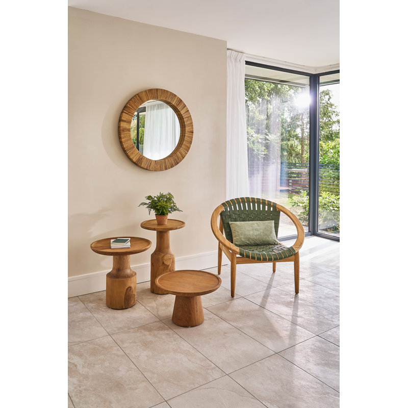 Upholstered Barrel Chair, Green
