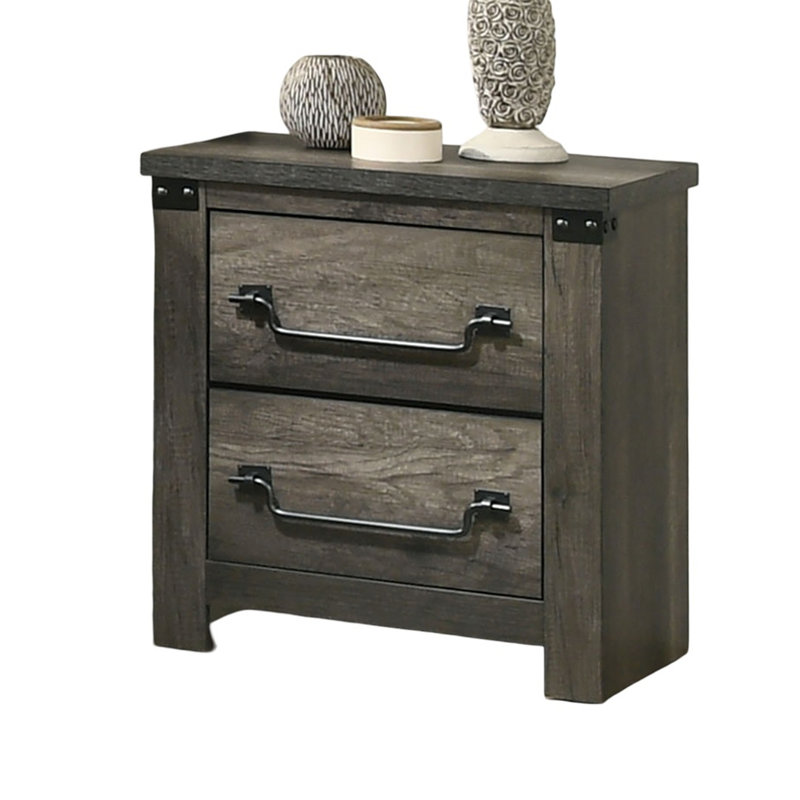 Ebron 2 Drawer Nightstand