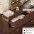 Avalie 55" Modern Fluted 6 Drawer Dresser, Sculpted Texture & Waterfall Corners, Wood Bedroom Dresser-275327139