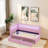 LED Platform Bed Frame with Storage Drawers, USB Ports, 7-Color Adjustable LED Lights, Sturdy Wood Frame with Linen Slats, No Box Spring Needed-1486442539