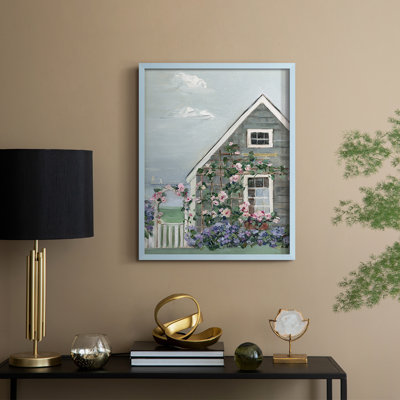 Coastal Cottage II Framed Print - Solid Wood