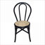 Ensemble de 2 chaises d'appoint en rotin noir, sièges pour adultes, pour le patio de la cuisine de la salle à manger