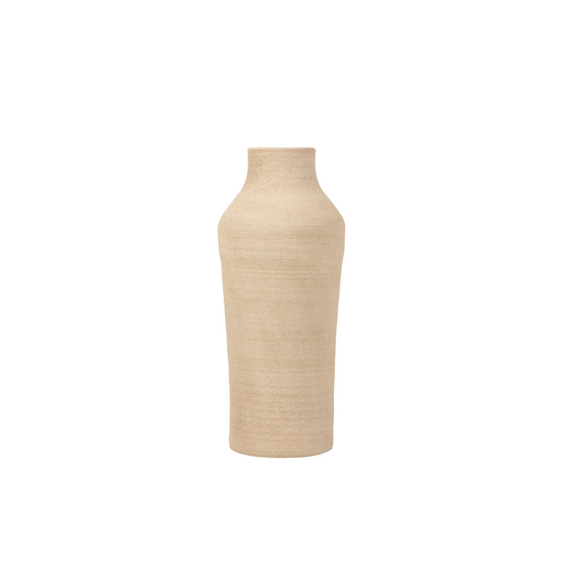 CERAMIC VASE 30X30 CM, Overall Height- 60cm, Brown