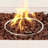 Kinzie Square Concrete Propane Smokeless Fire Pit Table with Lid-709298024