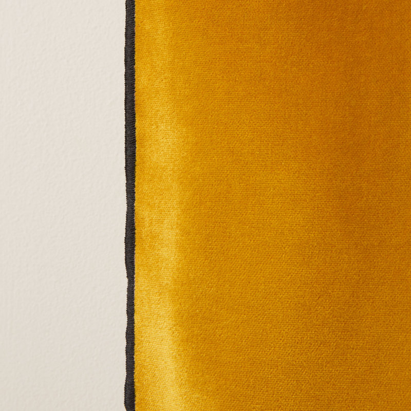 Dario Room Darkening Curtain Single Panel, 140cm x 280cm, Ochre