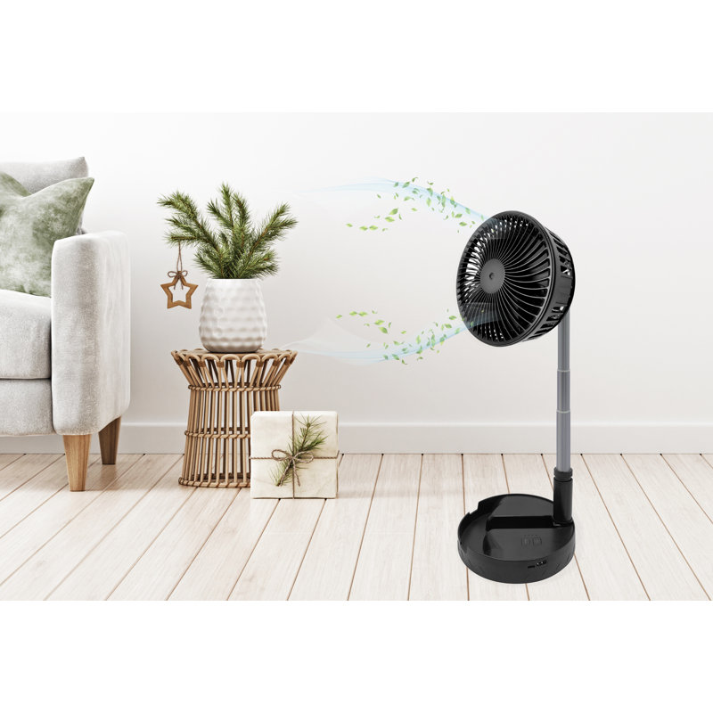 Ventilateur de plancher / bureau portatif 6 "Royal Sovereign avec banque d'alimentation