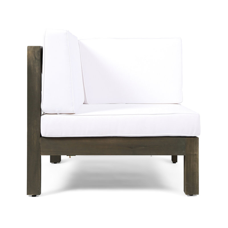 - Fauteuil en L, blanc, 29,9 po Largeur, hauteur 26,82, profondeur, poids de bois blanc de 40,4 lb