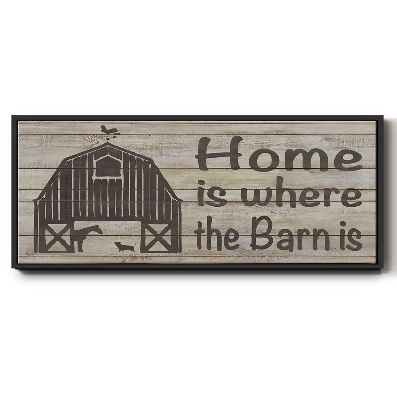 Toile encadrée Home & Farm III, H 12 po x l 30 po