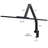 Clamp-On LED Desk Lamp with 5 Modes, Sensor, USB Ports & Timer - Black