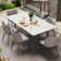 Relja 62.9" To 94.4" Expandable White Sintered Stone Dining Table