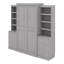 Lit escamotable double avec tablettes et tiroirs
