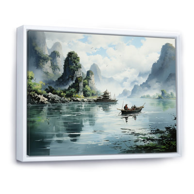 Vietnam Misty Mountains River, reproduction d'art sur toile