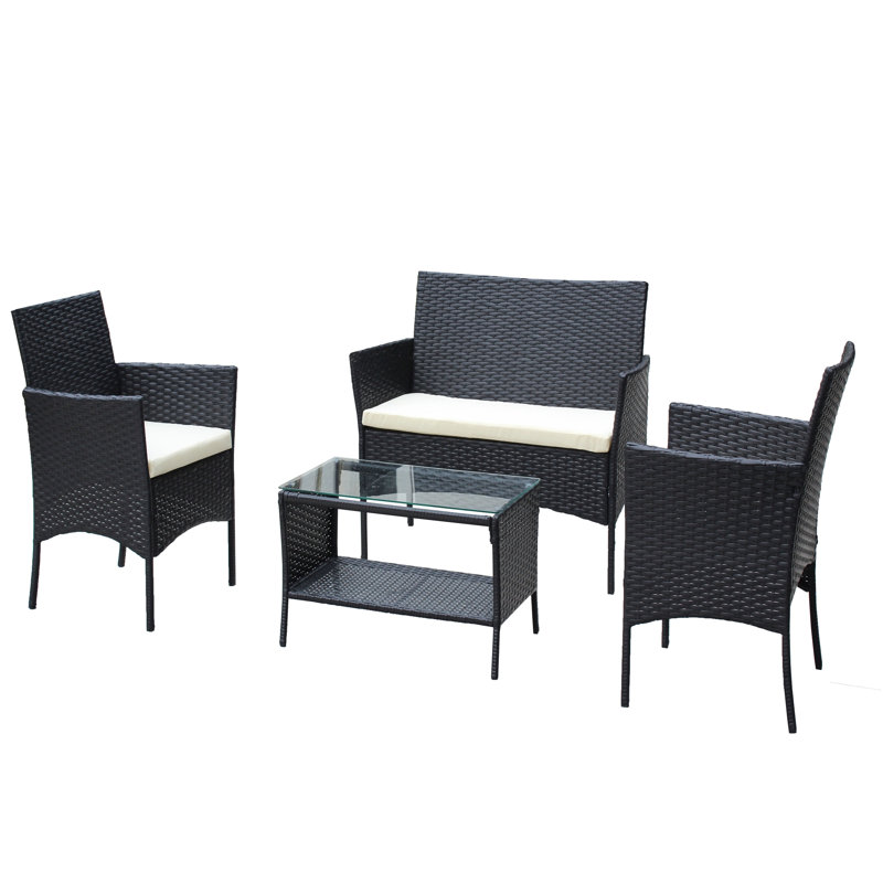 Ensemble de 4 chaises de patio pour l'extérieur