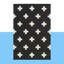 Tapis noir en laine touffeté à la main à motif géométrique Cavan-1636243877