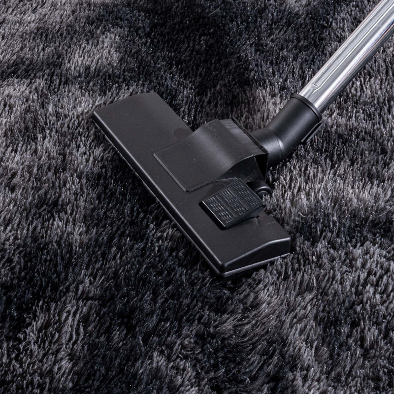 5x7 ft Tie-dyed Black Grey Shag Rugs for Living Room, Soft Non-Slip Fluffy Shagg Plush Bedroom Carpet, Large Area Rug for Nursery Kids Dorm Home Decor