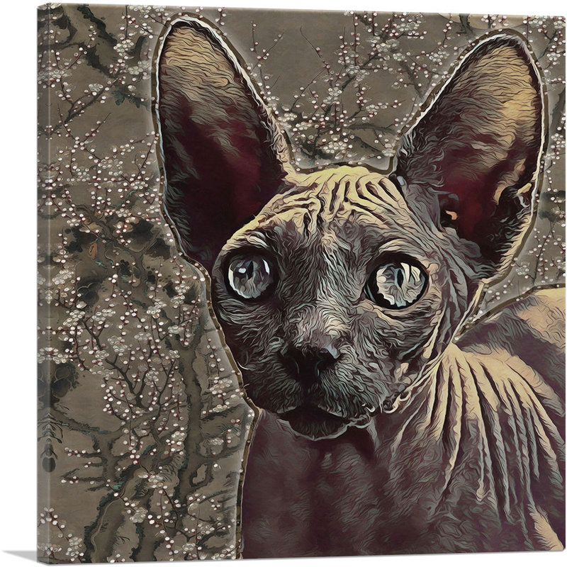 Reproduction d'art graphique sur toile Sphynx Cat Breed, H 26 po x l 26 po x P 0,75 po