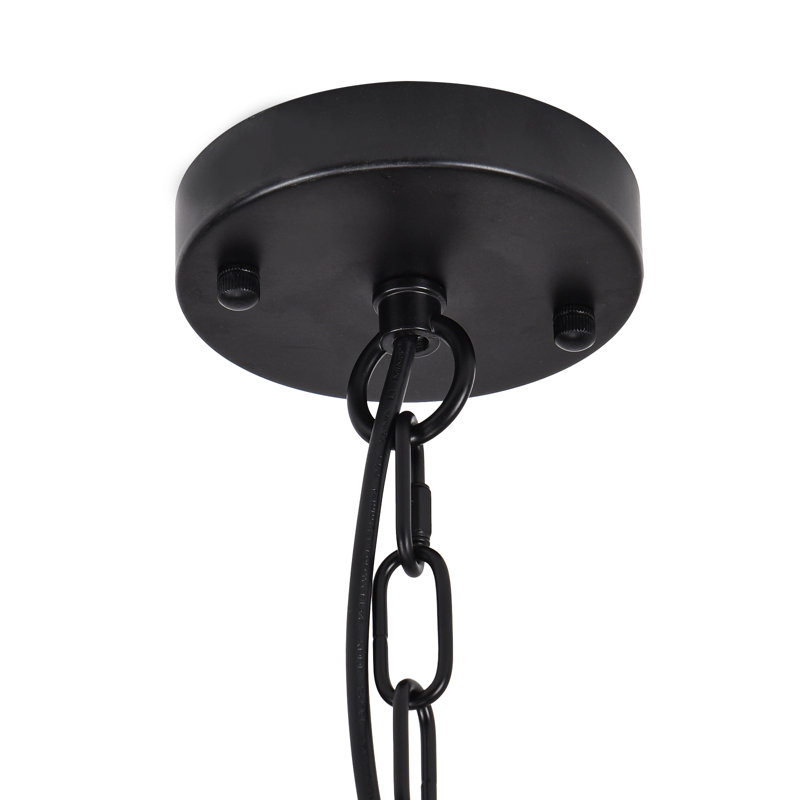 3 - Light Dimmable Classic / Traditional Chandelier, Black