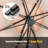 Synn 131'' x 131'' Rectangular Cantilever Umbrella with Crank Lift , Counter Weights Included