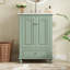 Meuble-lavabo de salle de bain 24 po avec lavabo en céramique-259087018
