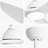 52 Inch Modern Ceiling Fan With 22W LED Light, 3 ABS Fan Blades DC Motor White Ceiling Fan For Indoor