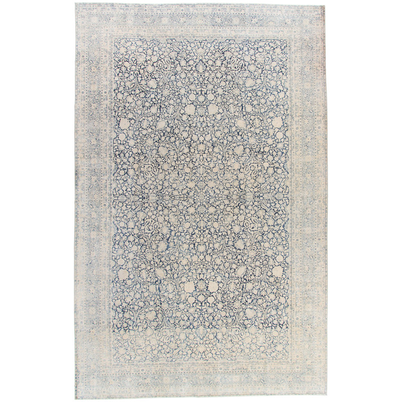 Tapis antique Kerman Millefleur 11 pi x 17 pi