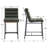 Mutsuo Upholstered 25'' Counter Stool with Metal Frame-189656400