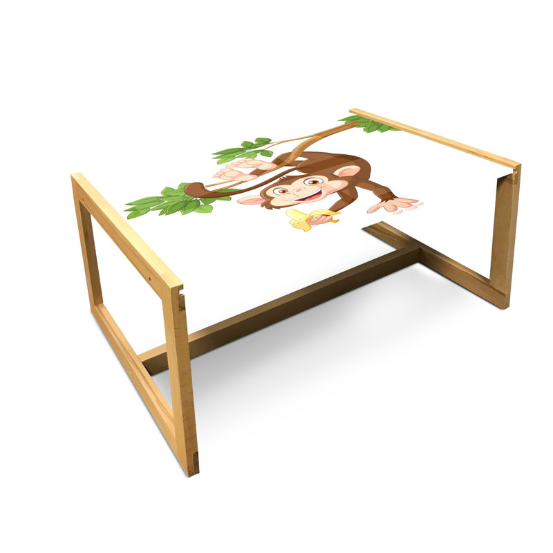 Iretha Trestle Coffee Table, 40cm H x 91cm W x 62cm D
