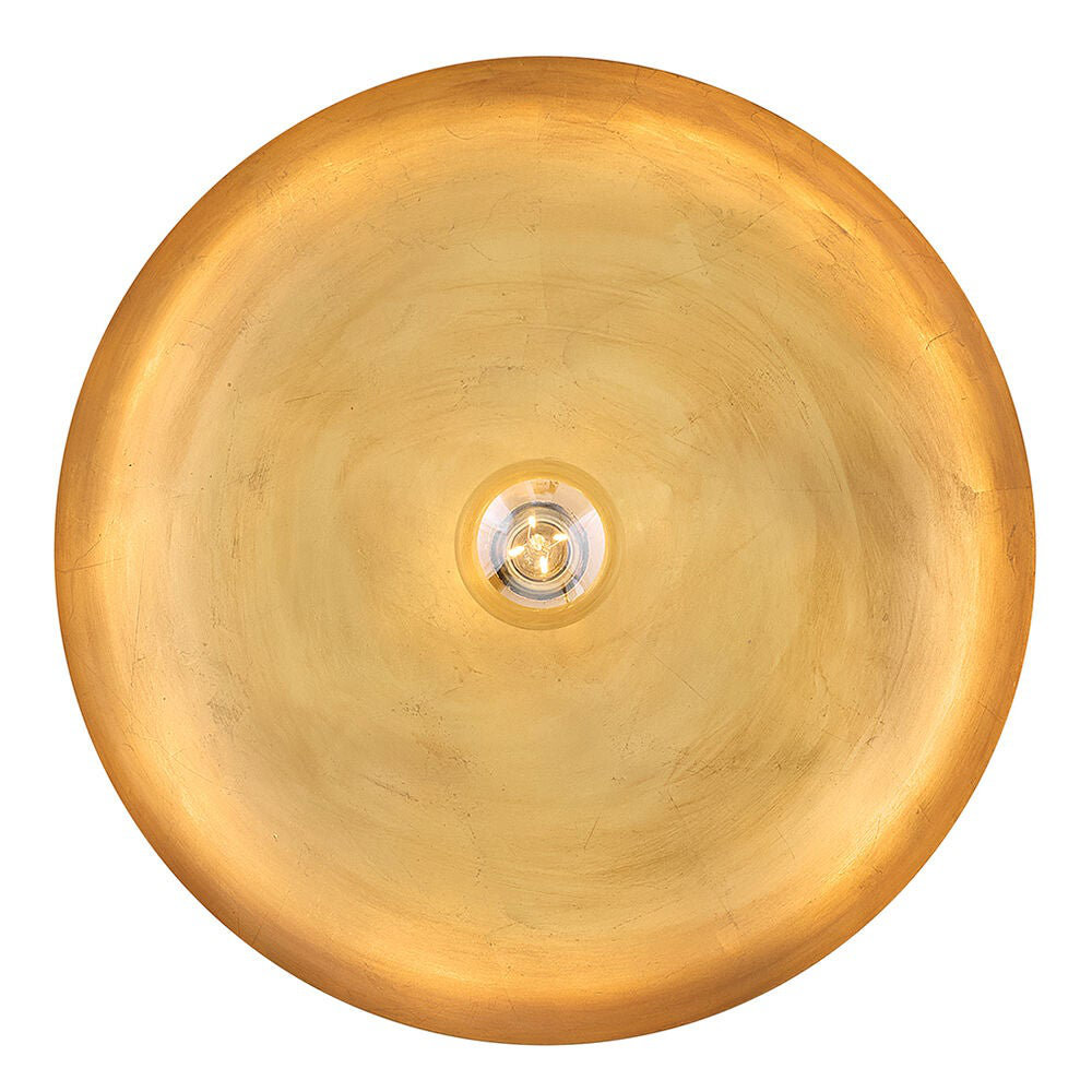 Sadie Dimmable Single Light Pendant, Lacquered Brass, 6.25" H x 18" W x 18" D