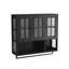 Armoire de rangement murale moderne minimaliste avec portes en verre trempé cannelé, tablettes amovibles et porte-serviettes, armoire de rangement flottante pour salle de bain-1219547655-1219547650