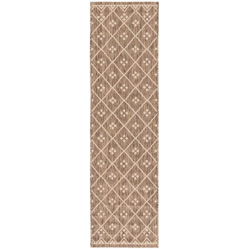 Arneshia Striped Navy/Gray Indoor/Outdoor Area Rug, Rectangle 8' x 10'