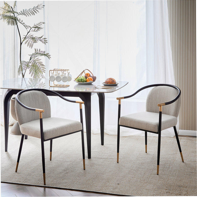 Chaise rembourrée Modern, Beige