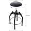 Tabouret de travail robuste pivotant à 360 °, siège de 13,7 pouces, hauteur réglable de 29 33,6 po, capacité de 330 livres, repose-pieds, rotation hydraulique noire, toucher doux