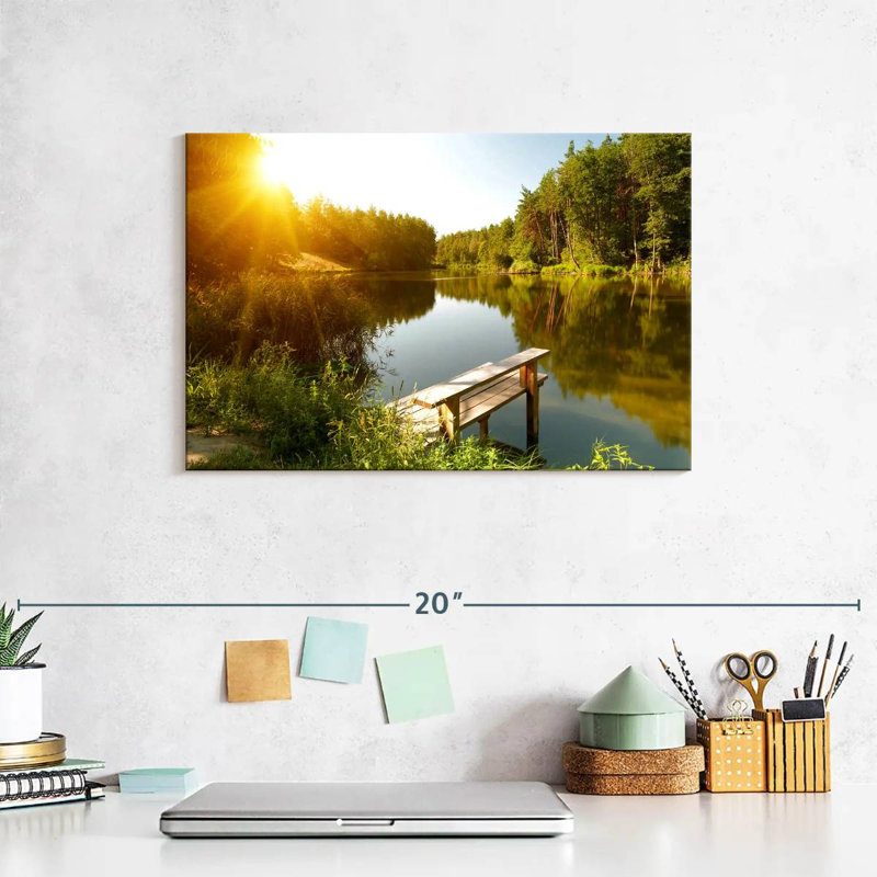 Alvord Serene Forest Lake, H 8 po x l 12 po