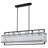 6-Light Dimmable Kitchen Island Pendant Rectangle Chandelier