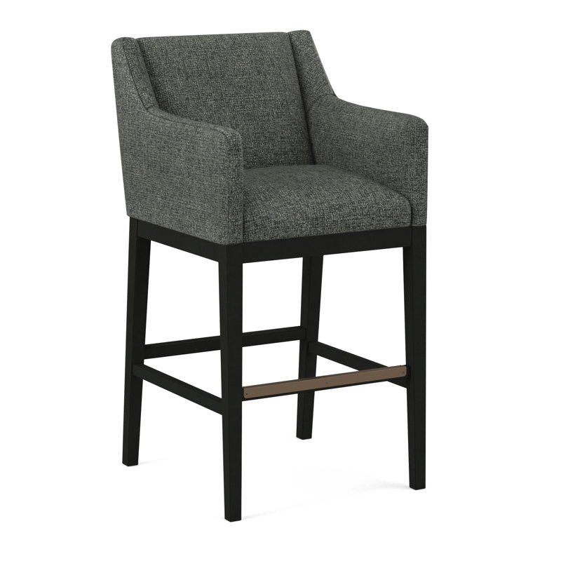 Upholstered Stool, 61626-87, Black