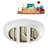 55" Streamline Soaking Glossy White Freestanding Tub and Tray With Internal Drain-101412872