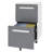 2-Drawer Mobile File Cabinet With Lock, All-Steel Metal Storage Cabinet On 360° Wheels