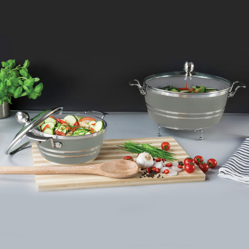 Mianra 10 - Piece Non-Stick Aluminum Cookware Set